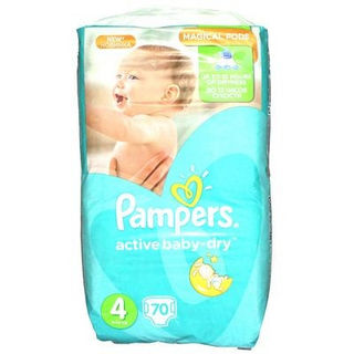 Pampers Подгузники Active Baby-Dry Maxi 9-14 кг, 70шт